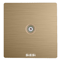 一位电视插座/带分支